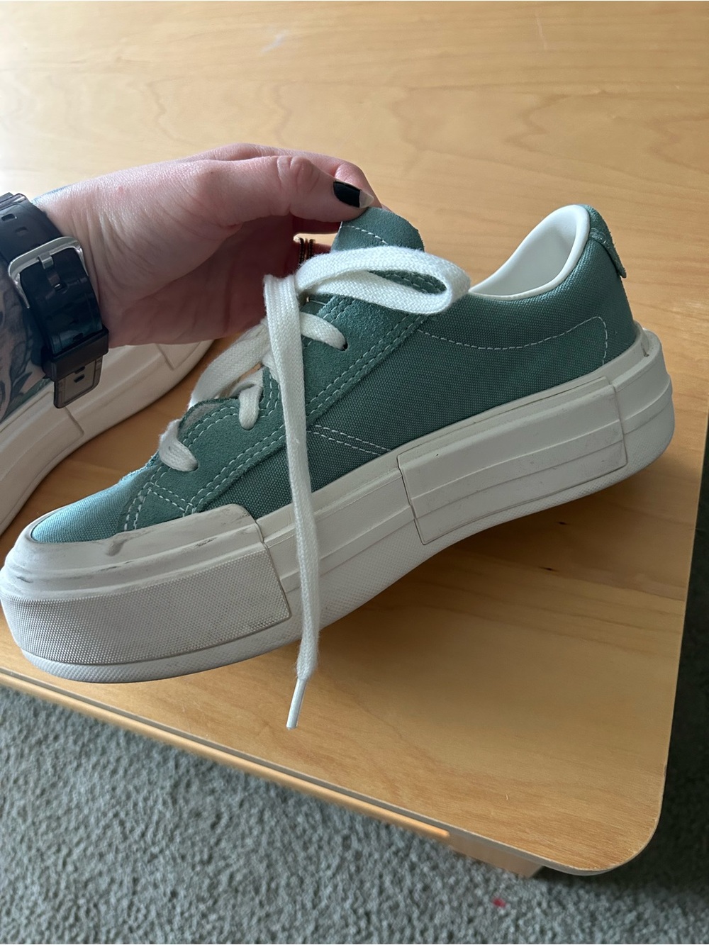 Converse Chunky Blue Sneaker WOMENS 8 - Picture 5 of 8